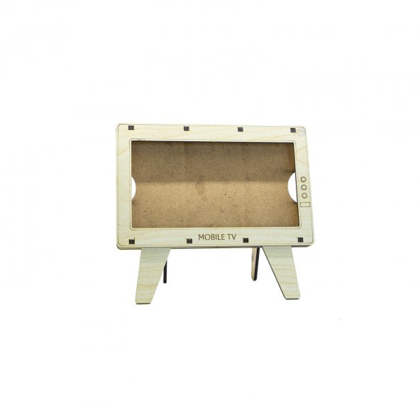 Dekoratif Ahşap Telefon Standı telefon Tutucu - 4