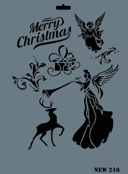 Rich New Seri N-216 Stencil 35x25 cm ürün görseli