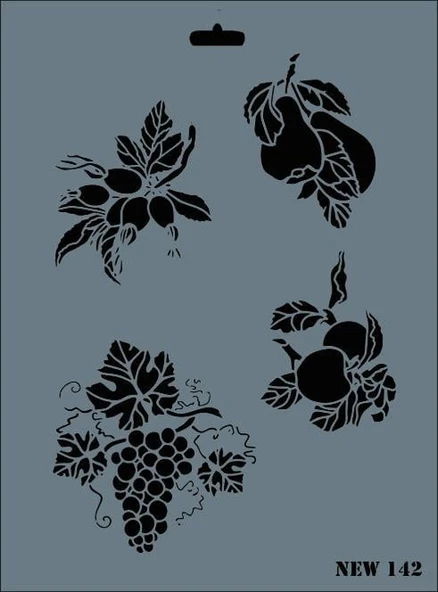 Rich New Seri N-142 Stencil 35x25 cm ürün görseli