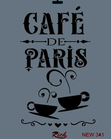 Rich New Seri N-341 Stencil 35x25 cm ürün görseli