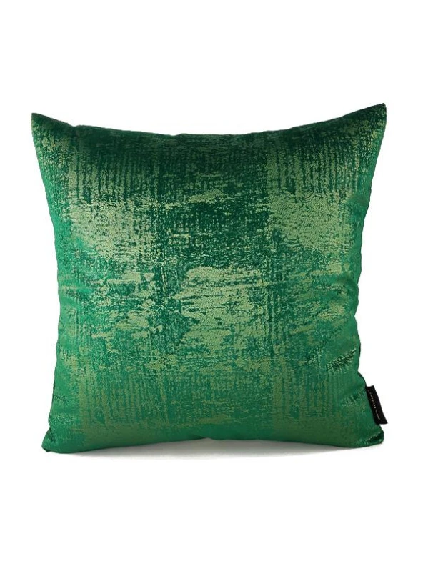 Mrs.Gugar Exclusive Zümrüt Yeşili Kare Kırlent Kılıfı ürün görseli