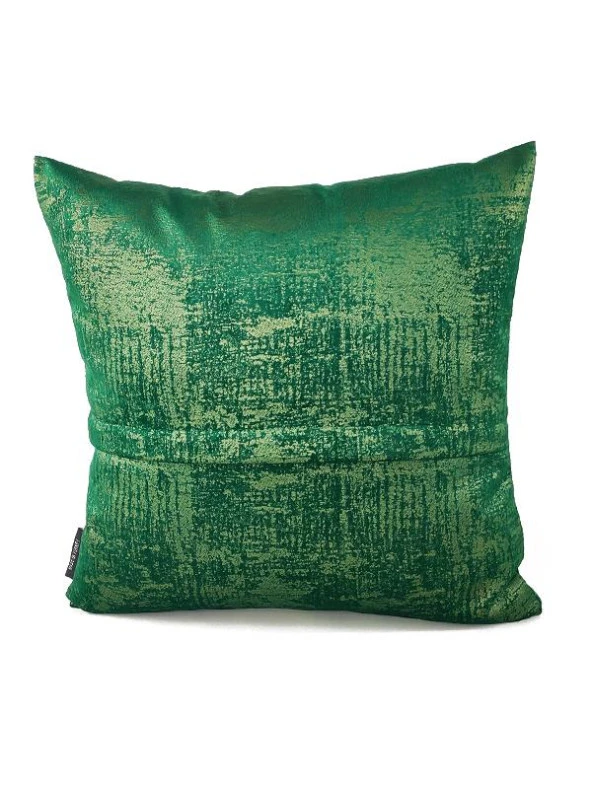 Mrs.Gugar Exclusive Zümrüt Yeşili Kare Kırlent Kılıfı - Resim 2