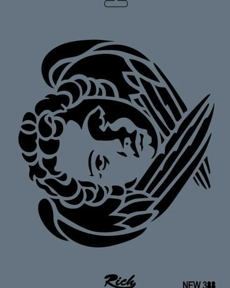 Rich New Seri N-388 Stencil 35x25 cm ürün görseli