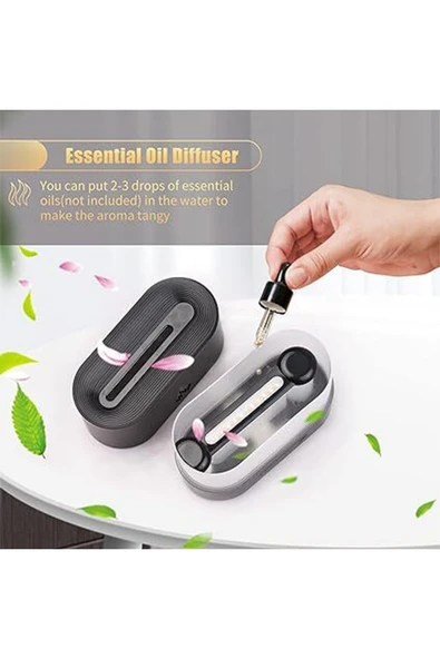 Ultrasonic Hava Nemlendirici 3D Alev Efektli Aroma Difüzör (180 ml) | Buhar Makinesi & Aromaterapi Cihazı - 7