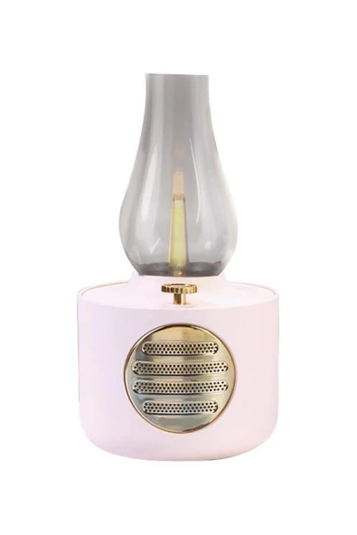 Vintage Gaz Lambası Taşınabilir Bluetooth Speaker Ayarlanabilir Işıklı USB Şarjlı - 3