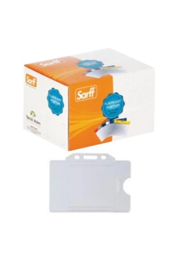 SARFF Yaka Kartı Poşeti Güvenlik 12x11 Cm 100 Lü (1 Paket 100 Adet)