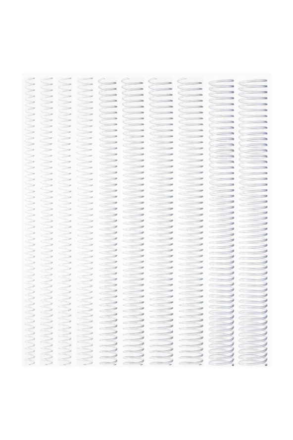 Kayreb Spiral Plastik Helezon 8 Mm Şeffaf 100 Lü (1 Paket 100 Adet)