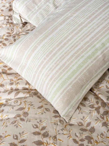 Flanel Nev Takımı Çift Kişilik Roof Yeşil - Resim 3