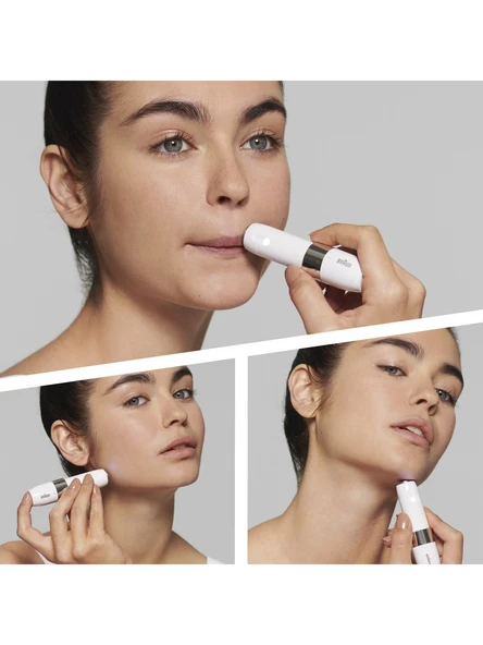 Braun Face FS1000 Mini Tüy Dökücü Kadın, Elektrikli Yüz Tüy Alma, Hızlı ve Kolay, Bıyık, Çene - 3