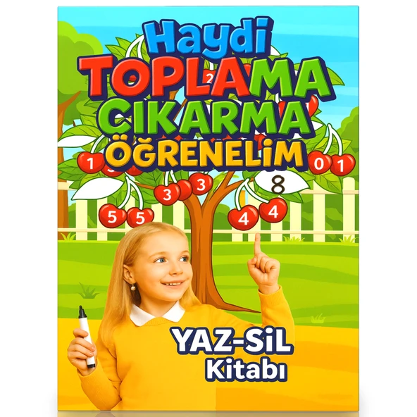 Haydi Toplama Çıkarma Öğrenelim YAZ SİL Kitabı ürün görseli 1
