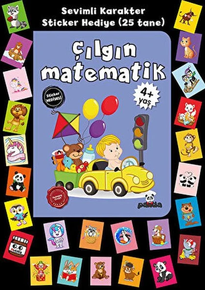 Stickerlı 4+ Yaş Çılgın Matematik ürün görseli