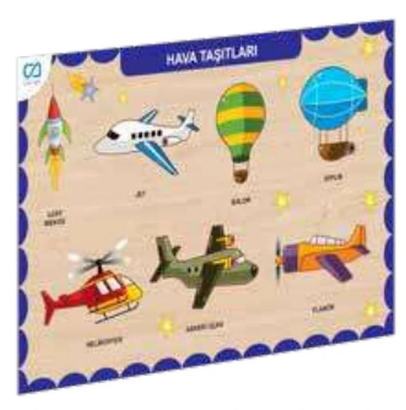 Ahşap Hava Taşıtları Eğitici Set ürün görseli