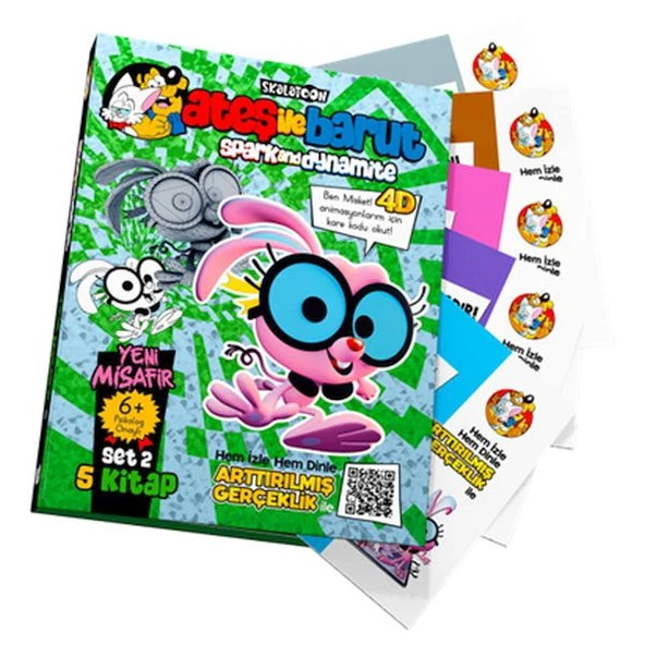 Ateş İle Barut Yeni Misafir Ar (4D) Animasyonlu Kitap Set 2 ürün görseli