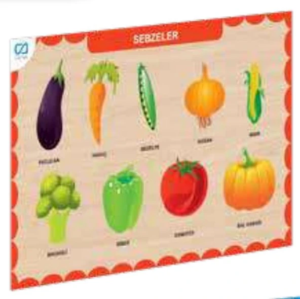 Ahşap Sebzeler Eğitici Set ürün görseli