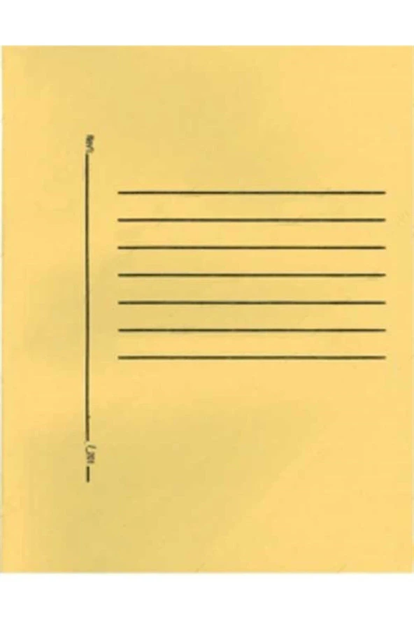 Alemdar Tam Kapak Dosya Lüks Sarı (25 Li Paket)