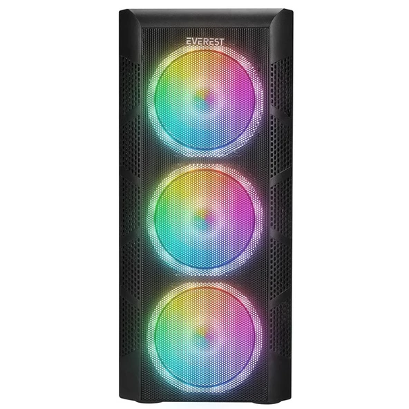 Everest Crest V1 Mesh TG RGB Fan Mid Tower ürün görseli 1