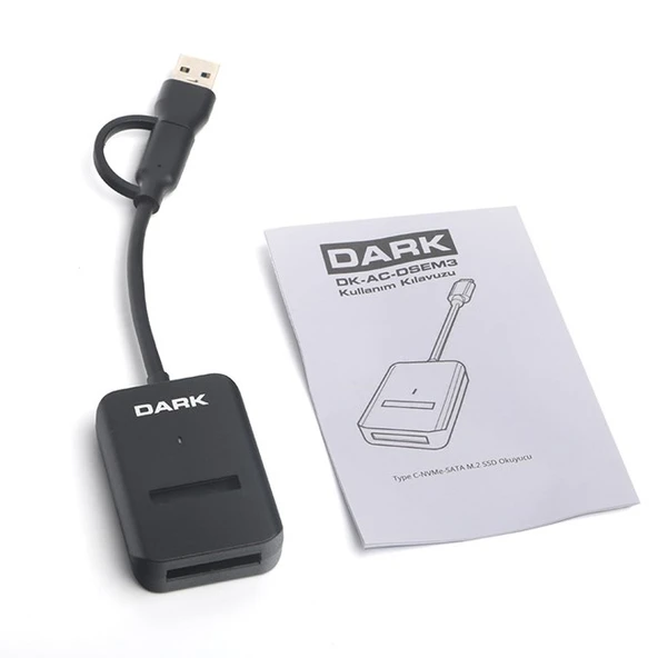 Dark DK-AC-DSEM3 Type-C/USB M2SATA Disk Kutusu - Resim 2