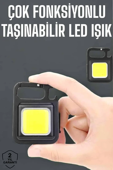 Kamp Işığı Çok Fonksiyonlu Taşınabilir Anahtarlık Kapak Açma Manyetik Özelliği - 3