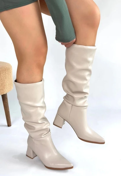 BİÇOMİ Pitay Ten Cilt Topuklu Çizme ürün görseli