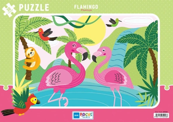 Blue Focus Flamingo (Flamingo) - Puzzle 30 Parça ürün görseli