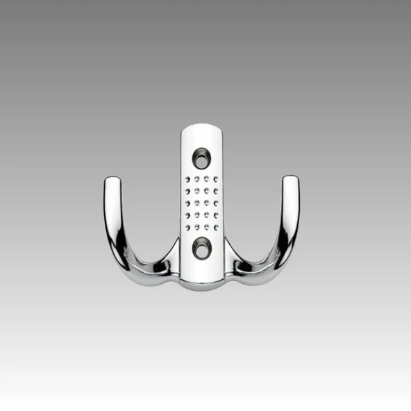 Noktalı Metal Askı Şık Portmanto Askılık Dolap Mobilya Askısı (vidalar Dahil) - Resim 2