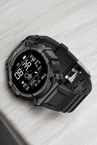 Unisex Tasarımıyla Klasik ve Spor Kombinlere Uygun Akıllı Saat - Resim 2