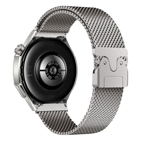 Huawei Watch GT2 46mm Zore KRD-25 Metal Hasır Kordon - 3