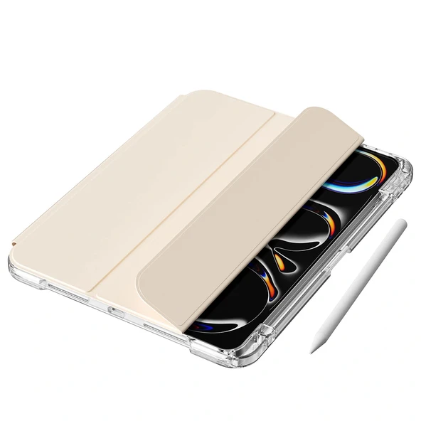 ​Apple iPad Air 13 2024 Kılıf Magnetik Ayrılabilen Airbagli Zore Sliding Tablet Kılıfı - Resim 12