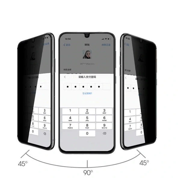Galaxy M22 Davin 5D Privacy Cam Ekran Koruyucu - 3