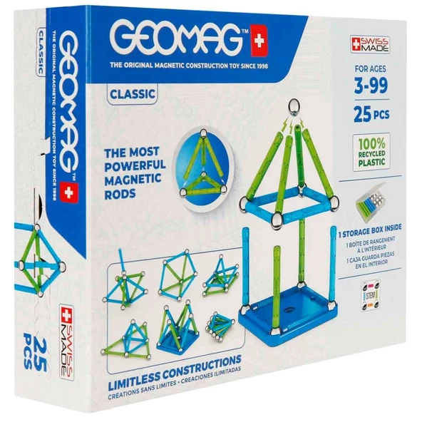 Geomag Classic Manyetik Zeka Oyunu 25 Parça S02000275 ürün görseli