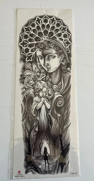 Anne ve Bebek 1 Hafta Kalıcı Tam Kol Kaplama Bacak Yapıştırma Geçici Dövme 46 CM ürün görseli 1