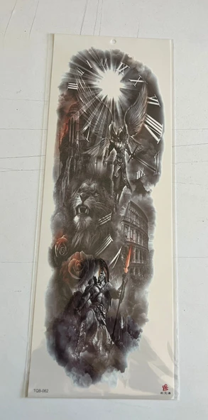 Işık 1 Hafta Kalıcı Tam Kol Bacak Yapıştırma Geçici Dövme 46 CM