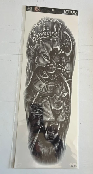 Aslan kral 1 Hafta Kalıcı Tam Kol Bacak Yapıştırma Geçici Dövme 46 CM ürün görseli 1