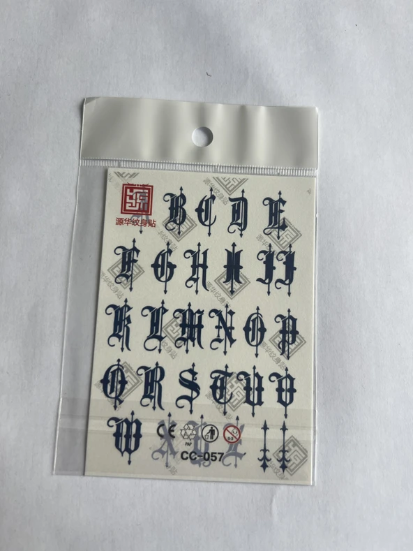 Parmak Dövmeleri Model7 11x8 cm Yarı Kalıcı Geçici Dövme Yapıştırma Dövme ürün görseli 1