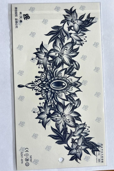 Büyük Boy Bel Göğüs Sırt İçin 28x15 cm GZXT-079 Yarı Kalıcı Geçici Dövme ürün görseli 1