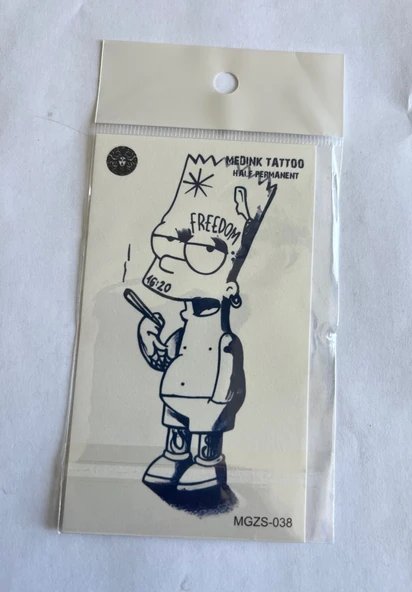 Çılgın Çocuk 11x8 cm Yarı Kalıcı Geçici Dövme Yapıştırma Dövme ürün görseli 1