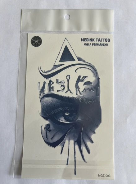 Göz 18x11 cm Yarı Kalıcı Hayalet Geçici Dövme Yapıştırma Dövme ürün görseli 1