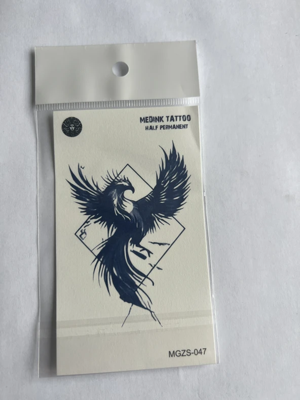 Anka 11x8 cm Yarı Kalıcı Geçici Dövme Yapıştırma Dövme ürün görseli 1