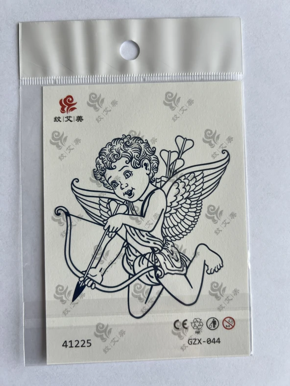 Melek Minimal 11x8 cm Yarı Kalıcı Geçici Dövme Yapıştırma Dövme ürün görseli 1