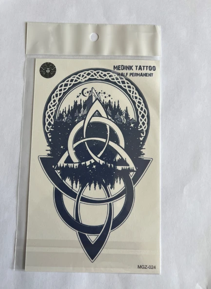 Orman 18x11 cm Yarı Kalıcı Hayalet Geçici Dövme Yapıştırma Dövme ürün görseli 1