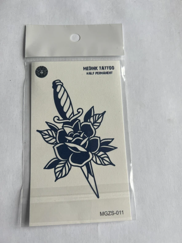 Hançer 11x8 cm Yarı Kalıcı Geçici Dövme Yapıştırma Dövme ürün görseli 1