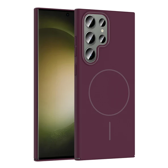 Samsung Galaxy S23 Ultra Kılıf Magsafe Özellikli ve Şık Tasarımlı Ruby Premium Silikon Kapak ürün görseli