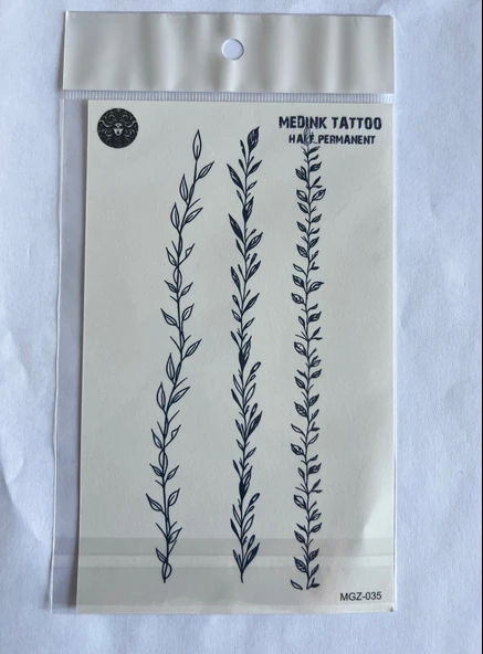 Dallar 18x11 cm Yarı Kalıcı Hayalet Geçici Dövme Yapıştırma Dövme ürün görseli 1