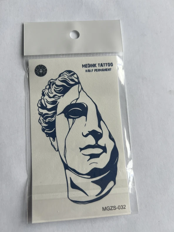 Antik Heykel 11x8 cm Yarı Kalıcı Geçici Dövme Yapıştırma Dövme ürün görseli 1