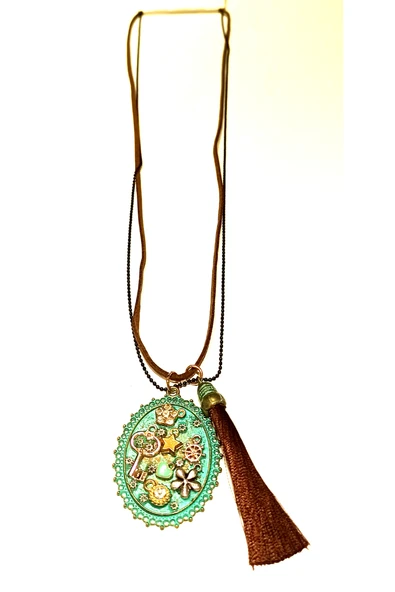 Monalisa Home Otantik Gösterişli Renkli 40 cm Uzunluğunda Kolye ürün görseli 1