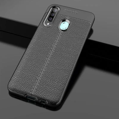 Samsung Galaxy A20S Kılıf Deri Desenli ve Esnek Yapılı Sağlam Derry Silikon Kılıf ürün görseli