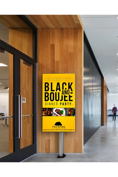 Cletech Yere Sabit Montajlı LCD TV / Monitör Standı Sehpası 32"-65" - 3