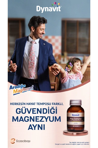 Dynavit Mag Complex 200mg Magnezyum Kompleks 3lü Form (Malat-Sitrat-Bisglisinat) 60 Tab - 3