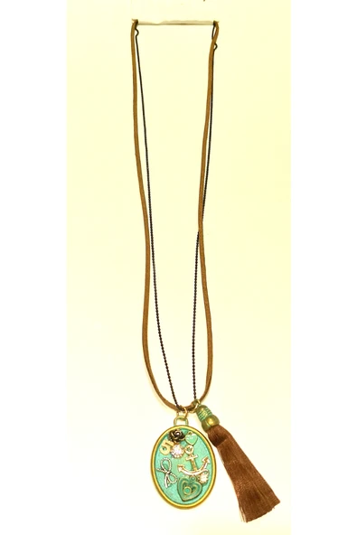 Monalisa Home Otantik Gösterişli Renkli 40 cm Uzunluğunda Kolye ürün görseli 1