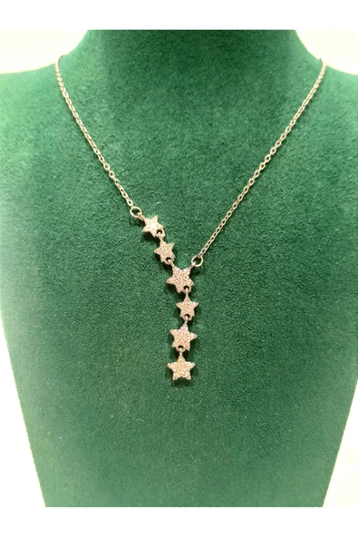 Monalisa Home Gold Renk Lüks Gösterişli Figürlü Çelik Kolye ürün görseli 1